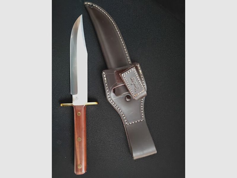 Linder Rehwappen Platterl Bowie  Pflaumenholz Bowiemesser