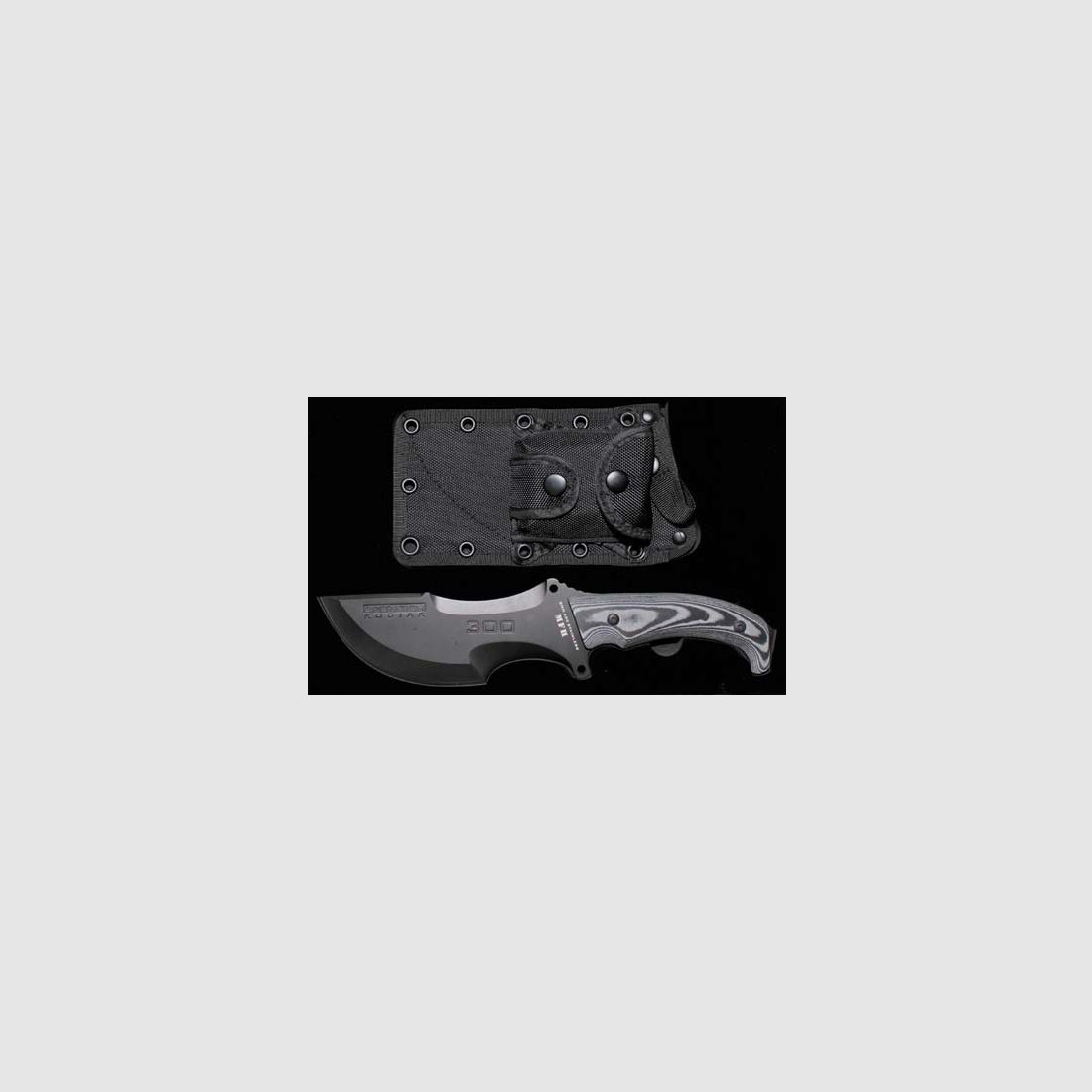 Messer, "OPERATION-KODIAK", mit schwarzer Nylonscheide Comando Knife