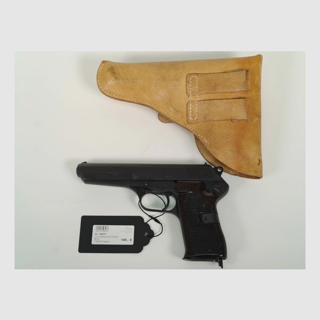 Pistola CZ 52 7,62 Tokarev con fondina in pelle M52