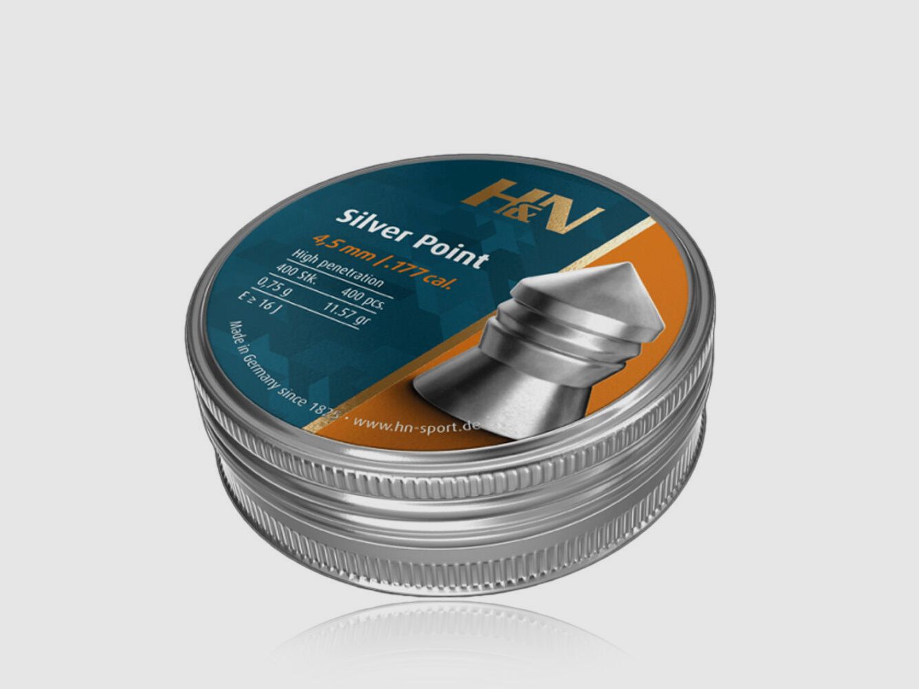 H&N Silver Point Diabolo Spitzkopf 4,5mm / 0,75 g / 400 Stk