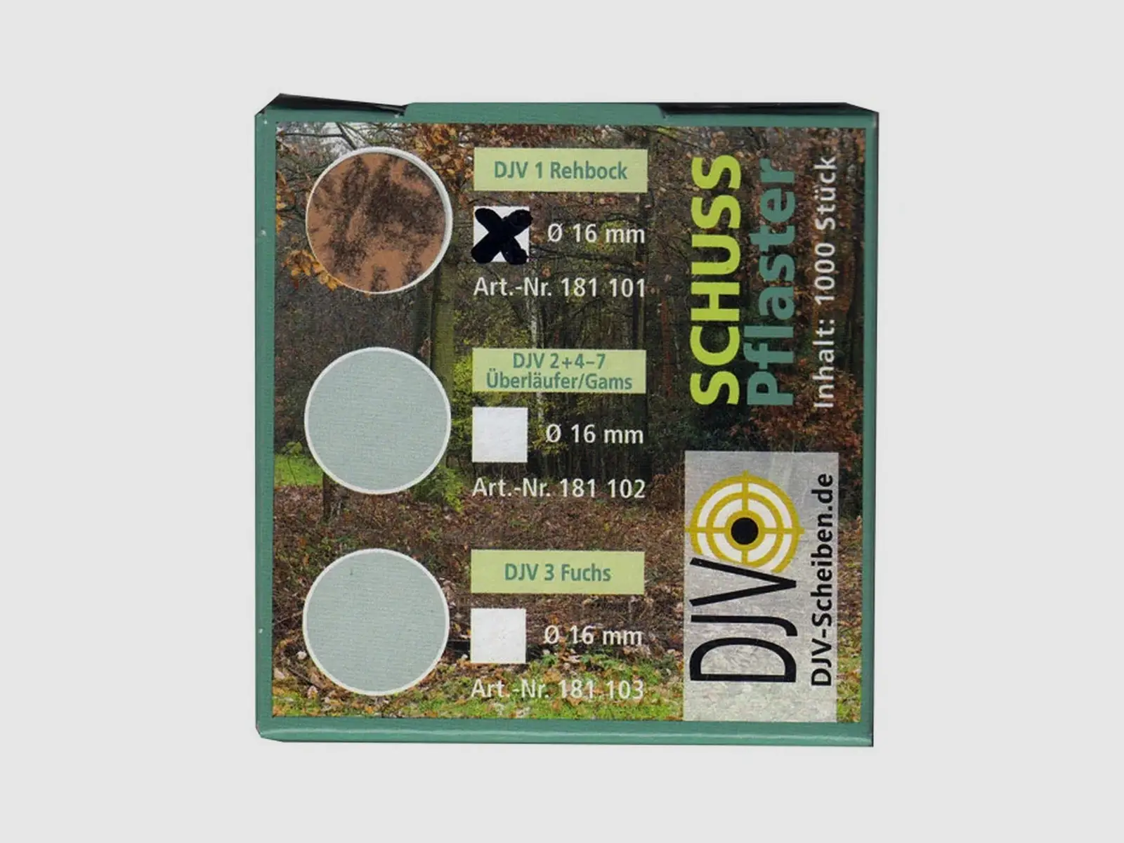 Pastilles de tir Ø 19 mm · 1 000 pièces · Blanches, marron ou grises, image 2 sur 3