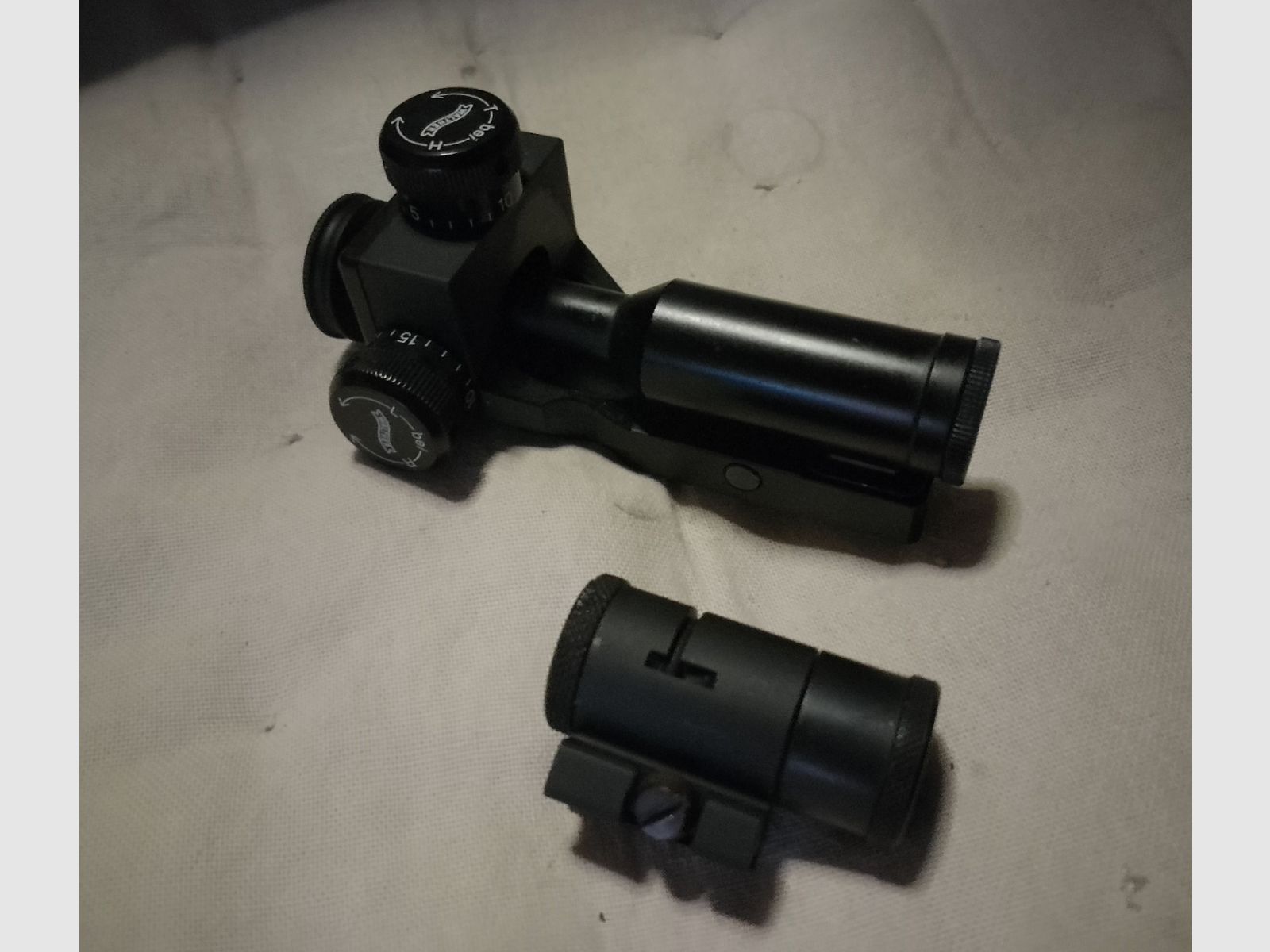 Diopter Walther lgm2 Klickverstellung lgm lgv mit Korntunnel klick Verstellung korn Tunnel Gewehr Match Luftgewehr  dioptervisierung