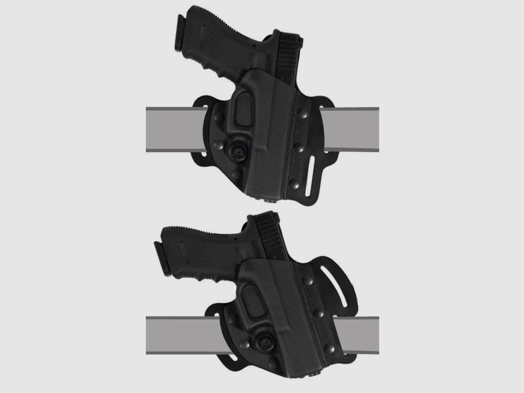 Flaches "Pancake" Holster Glock 19/19X/23/25/32/38/45 Linkshänder