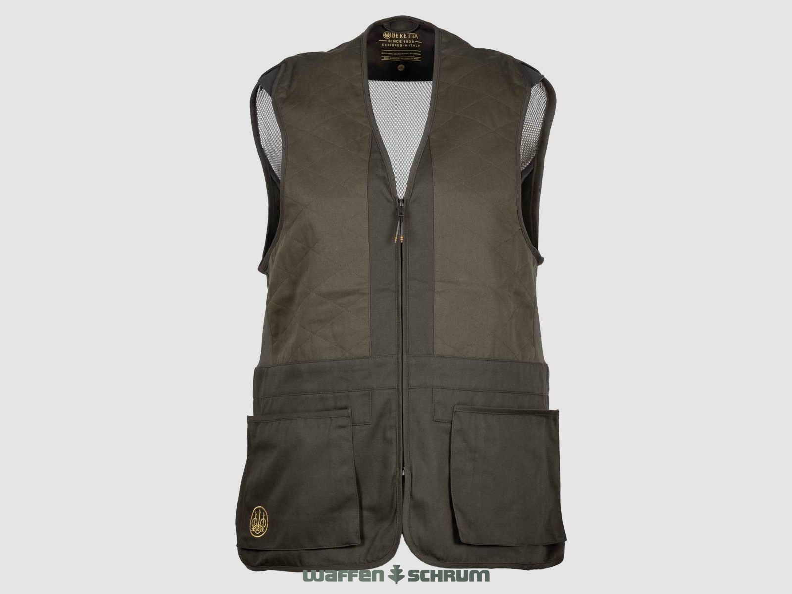 Beretta Schießweste Tredi Brown Bark mit Waffen Schrum Stick