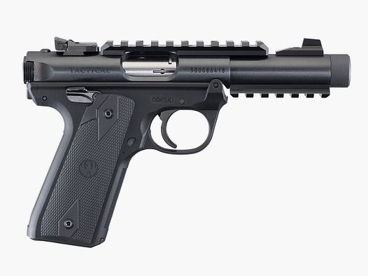 RUGER PISTOLE MARK IV 22/45 TACTICAL .22 LR 4,4"/11,18CM BLUED 1/2"-28