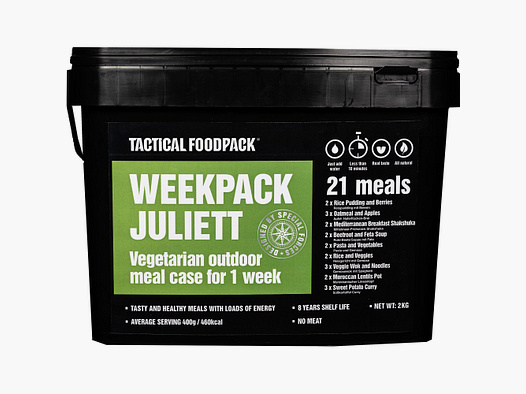 Tactical Food Pack Notration Trekking	 Juliett Essen für eine Woche