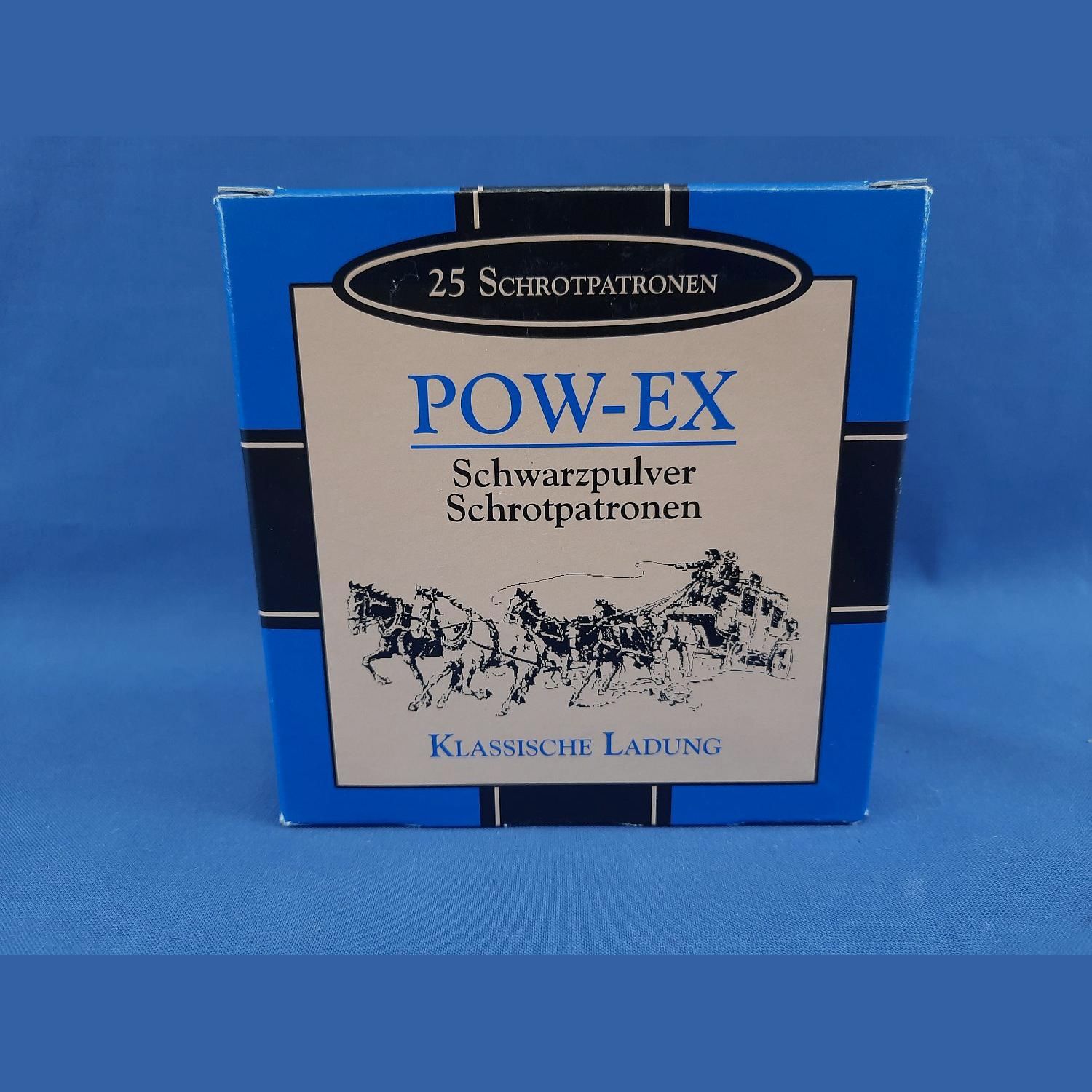POW-EX Schrot-Schwarzpulver- Platzpatronen Böller Kal.16/67,5 25Stk., Bild 1 von 2