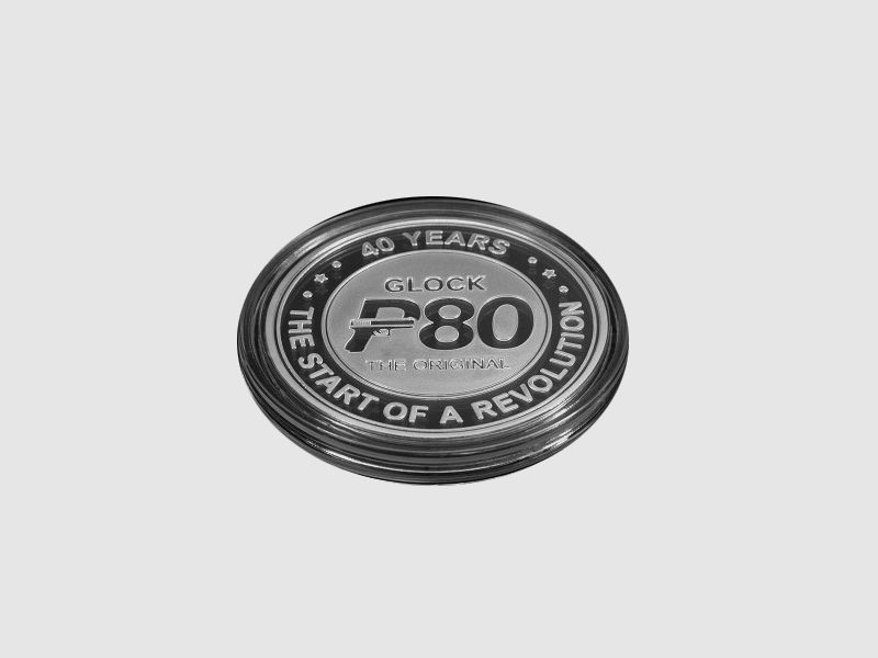 Pièce/Médaille Glock "40th Anniversary P80" - Métal - Ø 40 mm