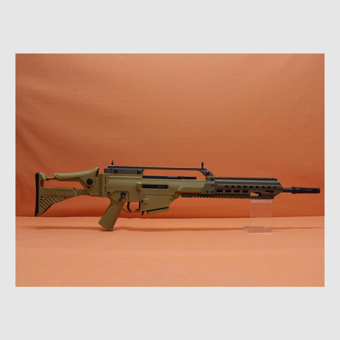 Heckler&Koch Ha.Büchse .223Rem Heckler&Koch HK243 S TAR RAL8000 Systeem H&K G36 IDZ incl. MFD/ HKey 2-Rail-Systeem, afbeelding 2 van 8