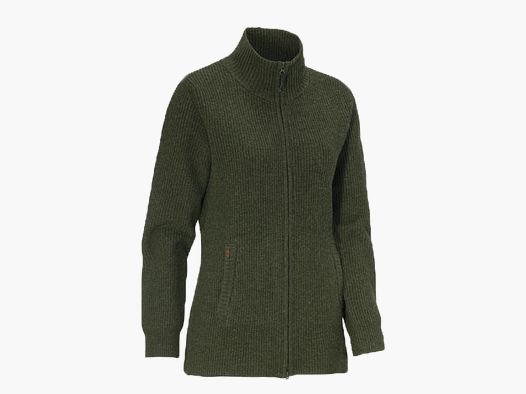 Swedteam Shirley Women's Sweater with Full Zip in Loden Green 38