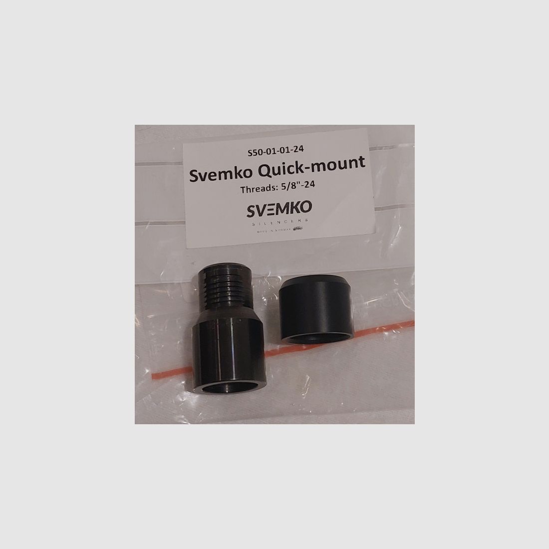 SVEMKO Quick-mount für Schalldämpfer, Mündungsgewinde 5/8-24