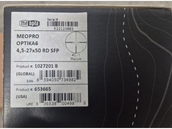 Meopta Optika6 4.5-27x50 RD S, 4C