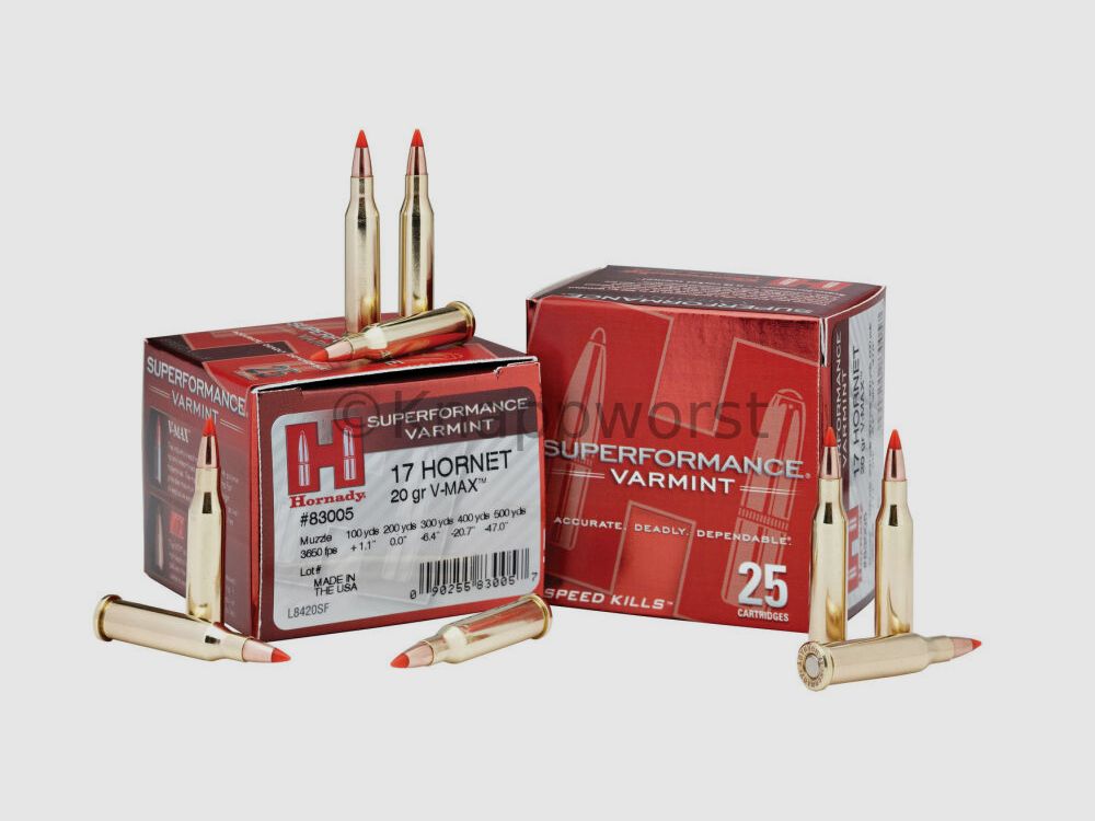 Hornady Hornady V-Max .17Hornet 20grain