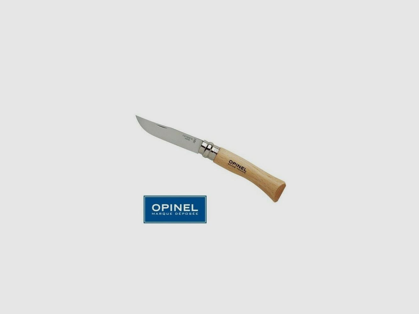 OPINEL N°10 NOŻYK SKŁADANY TRADITION - STAL NIERDZEWNA - PIERŚCIEŃ BEZPIECZEŃSTWA, zdjęcie 1 z 4