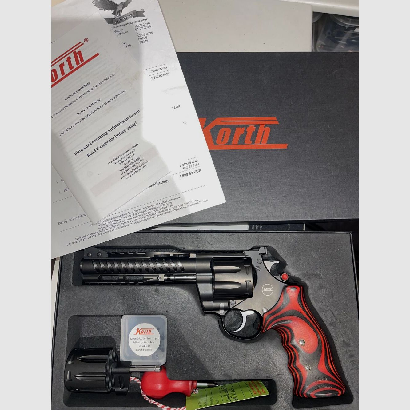 Korth NXS .357Mag including interchangeable cylinder in 9mmLuger!