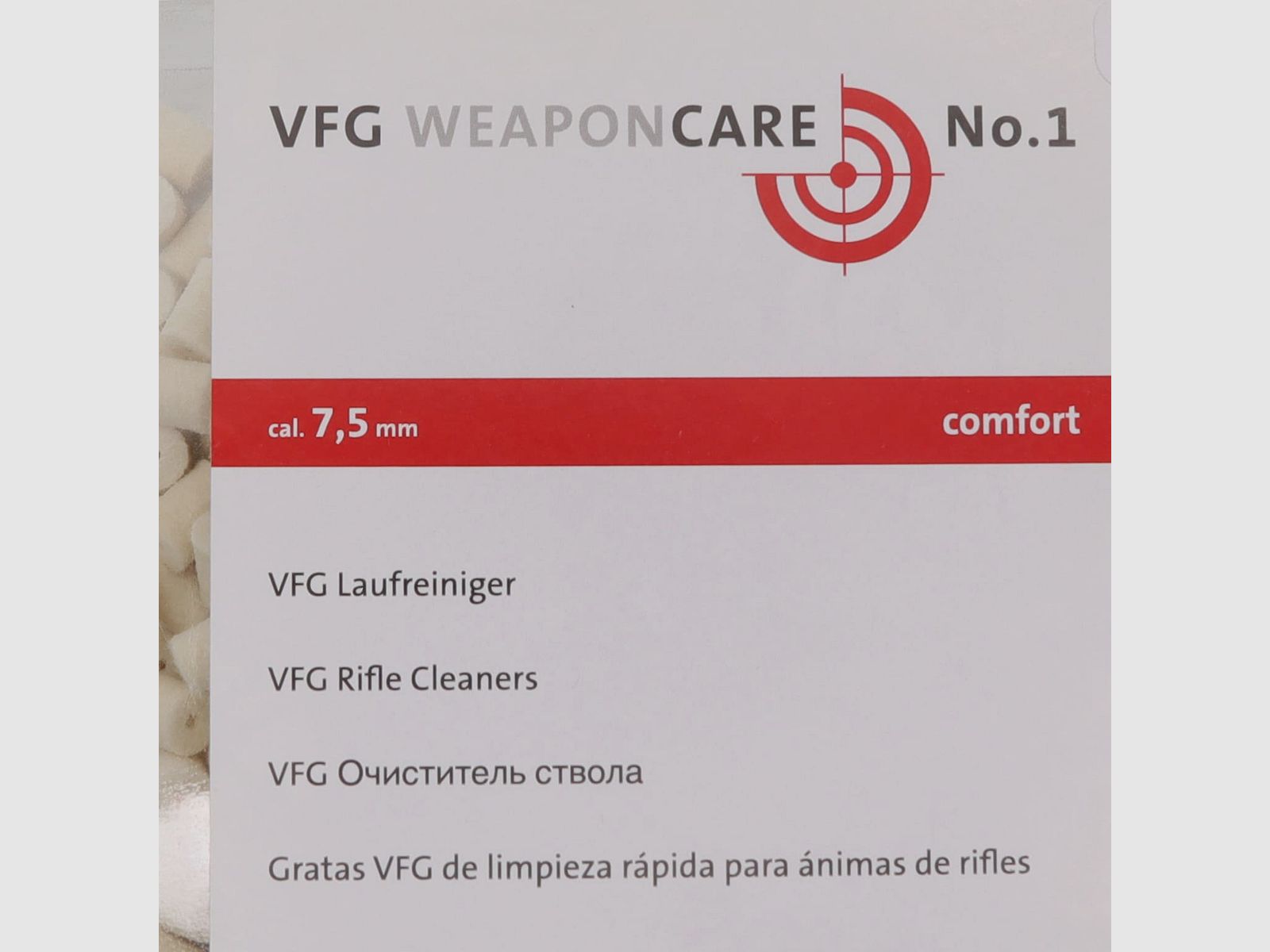 Limpiador de carrera VFG ''Comfort'' - 7,5mm (500ud.)