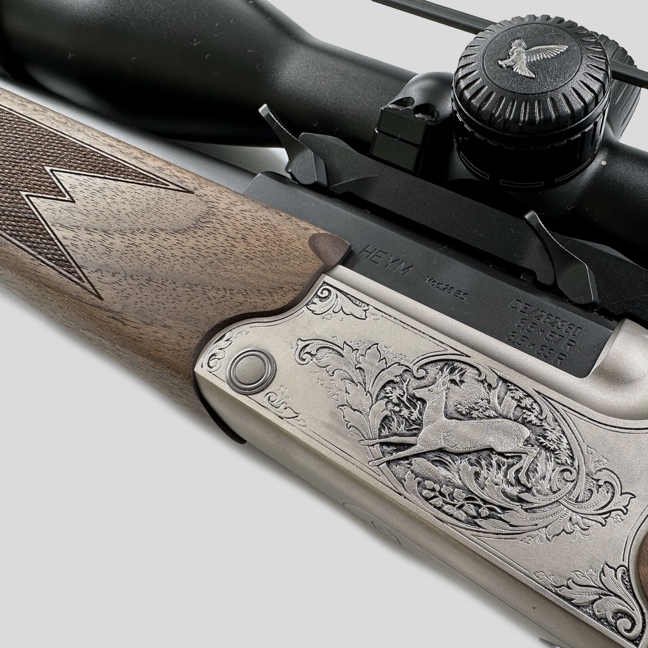 Heym – Mod. 26BS Waldläufer K241 (Occasion) [6.5x57mm R + 8.5×63 R], Bild 4 von 5