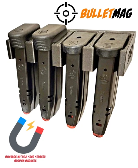 MAGNETYCZNY uchwyt na magazynki 9MM Double-Stack GLOCK, CZ, SIG SAUER magazynek/magazynki
