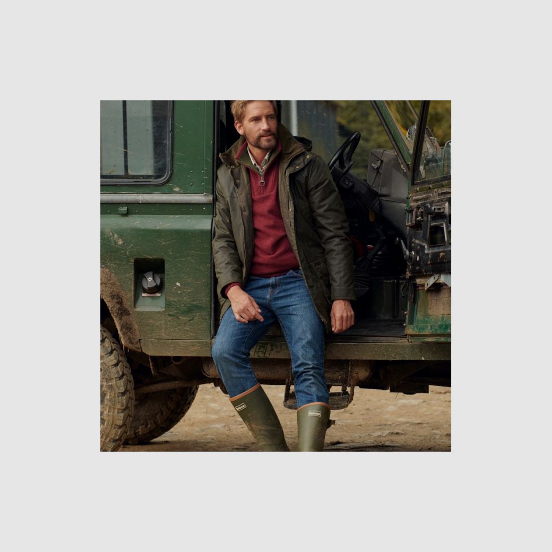 Barbour H-Jacke Bleaberry Wax, Bild 5 von 10