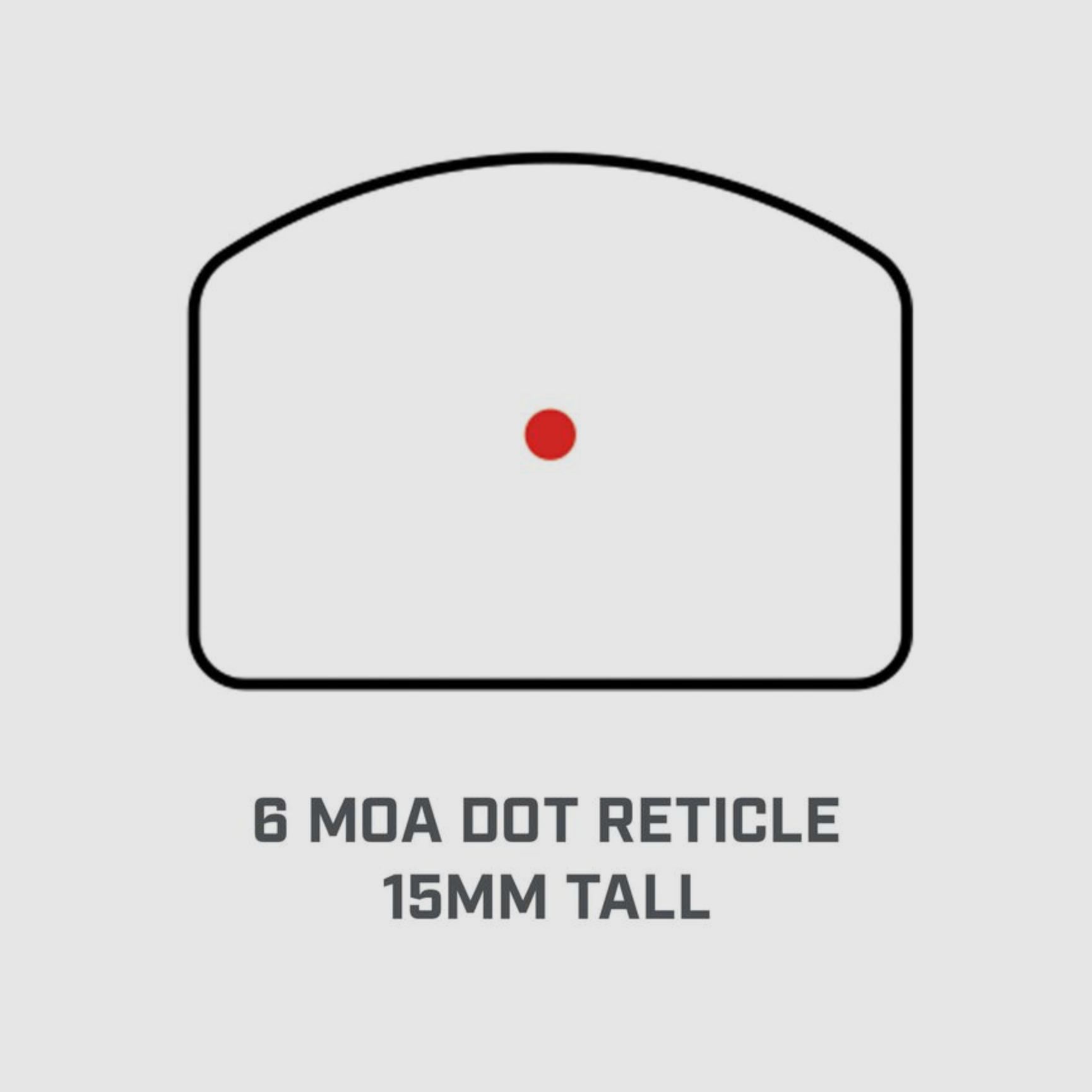 Bushnell RXC-200 1x21mm 6 MOA Dot Reticle 15mm TALL
