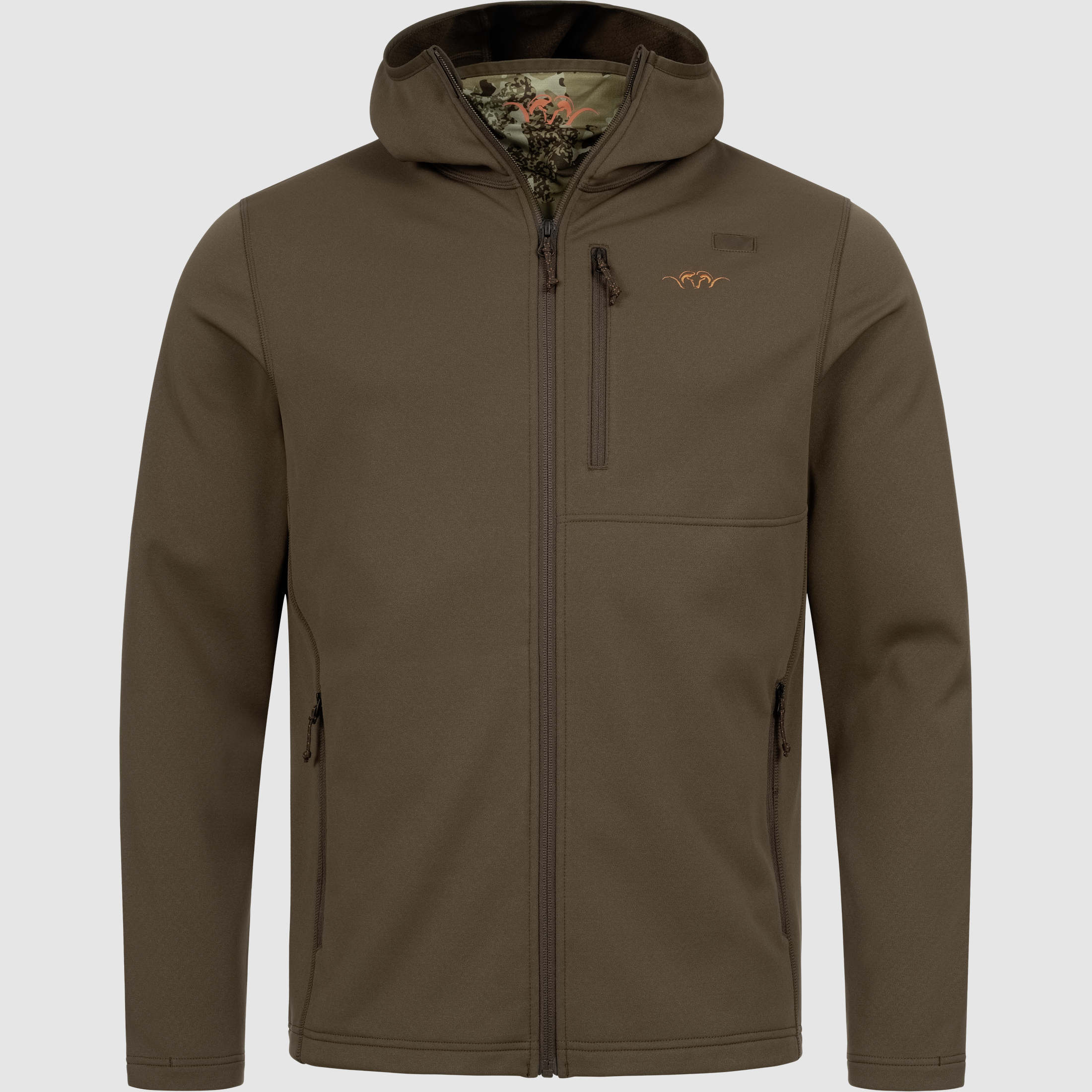 Herren Drain FZ Hoody Dunkelbraun Dunkelbraun XXL