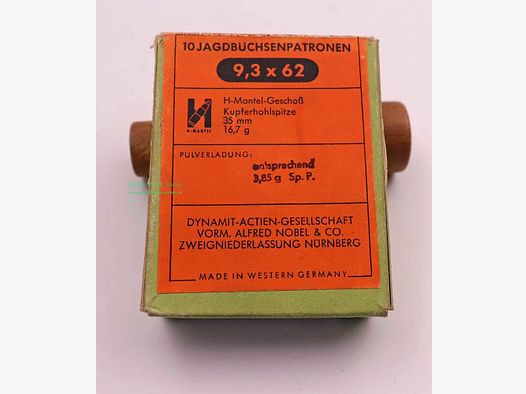 RWS (WZd.Fa.Rottweil) geweerpatronen 9,3x62