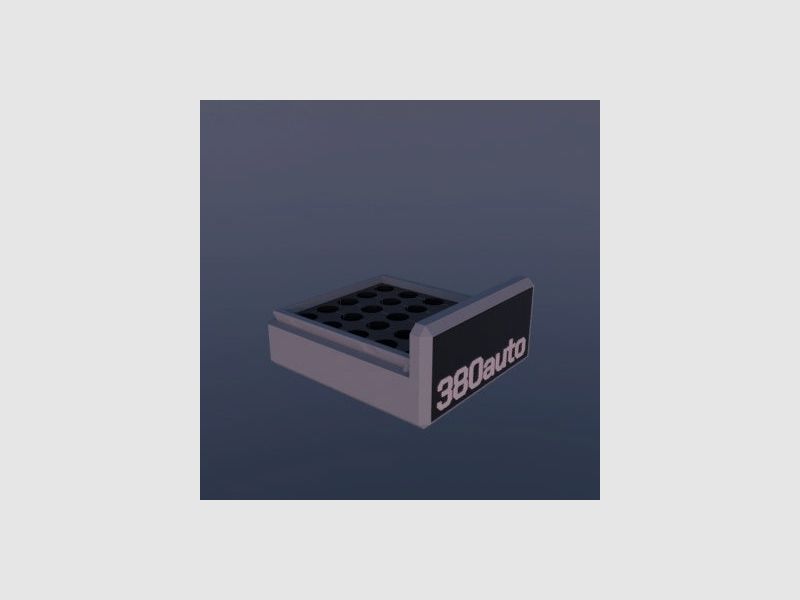 Filamelt Munitionsbox / .380 ACP / ‘Schiebedeckel’ / Patronenbox, Ammo Box
