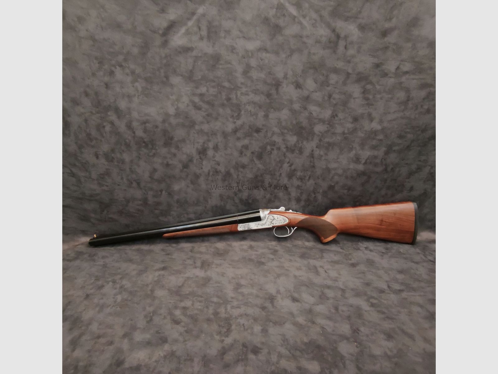 Huglu	 Huglu Kal.12/76  Mod.200AC Silber voll Graviert "Coachgun"