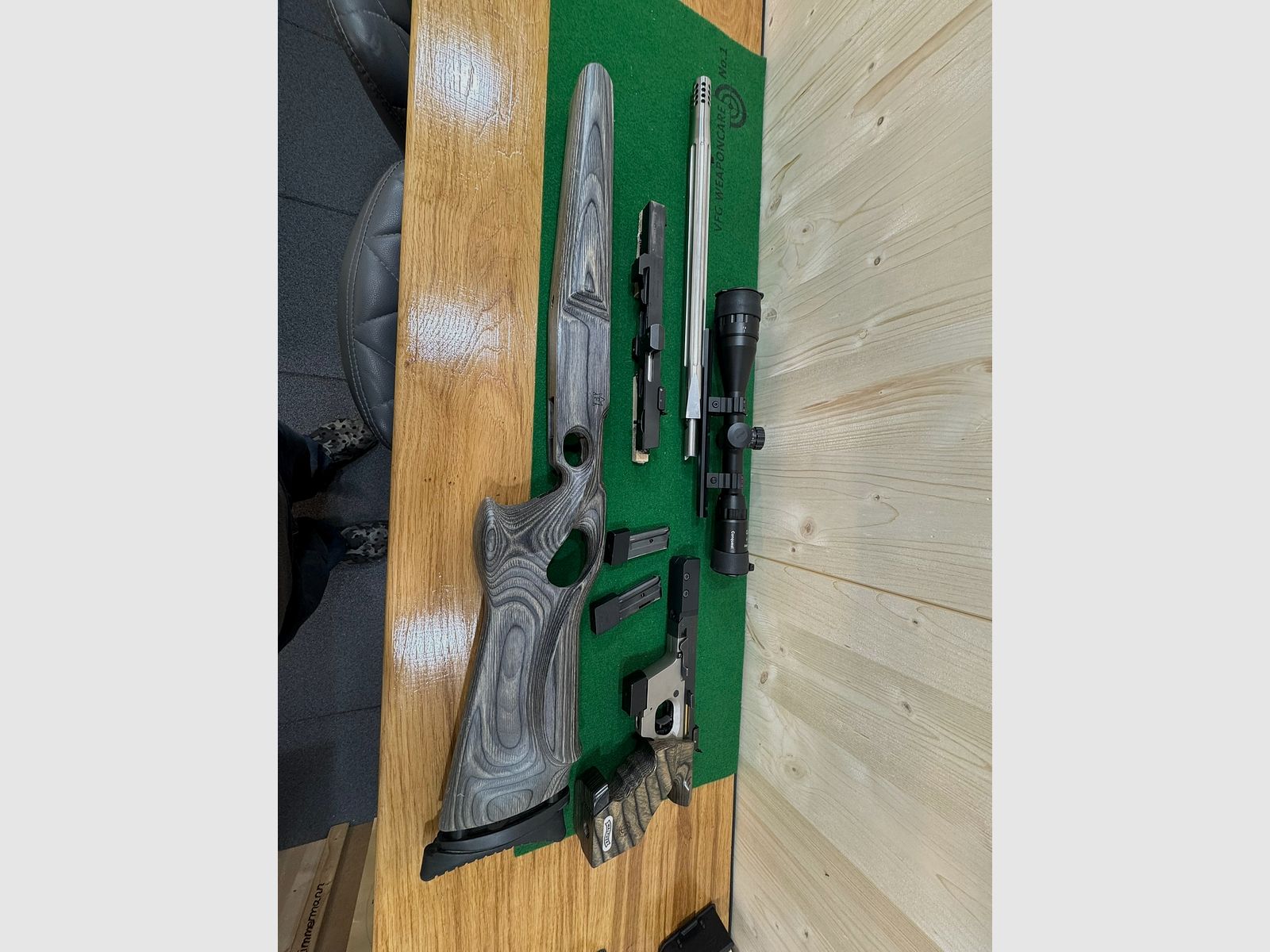 Walther GSP 25 Jahr mit .32 .22 und .22 Rifle Set