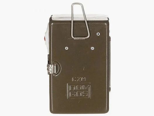 Polnische Armee Polnische Taschenlampe 3 Farben Metall Öse oliv neuwertig
