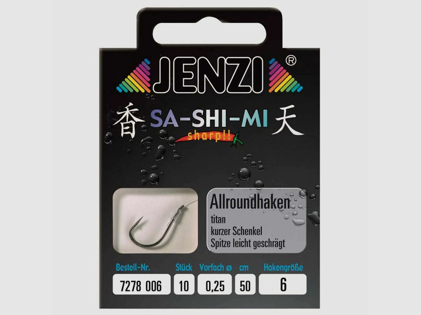 Jenzi Jenzi Angelhaken Allround Sa-Shi-Mi Gr. 6 10 Stück