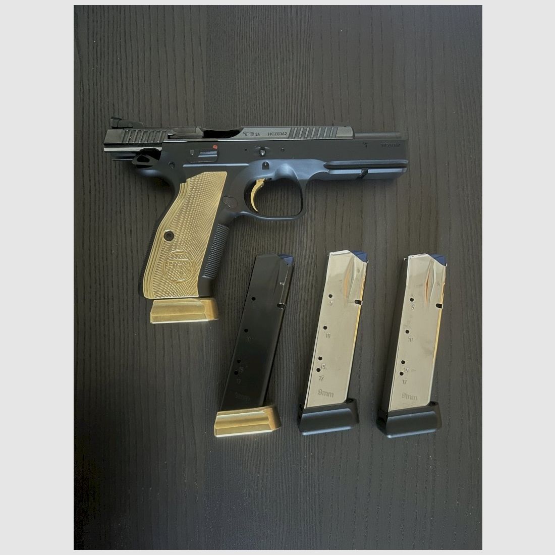 CZ Shadow 2 Gold Digger Édition Spéciale, 9mm Para