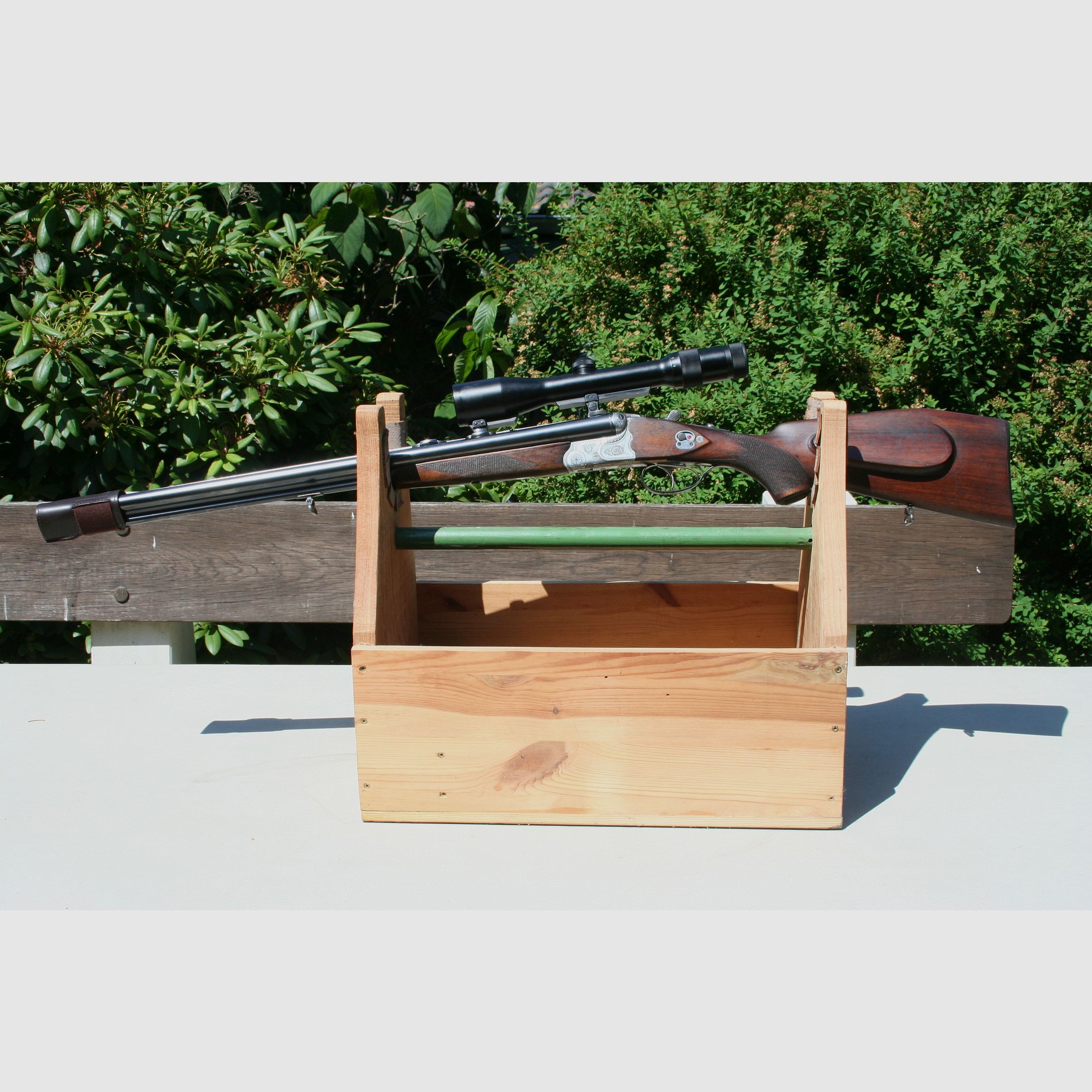 Drilling "Krieghof" Kaliber 7 x 65 R, 16/70 Schrot mit Einstecklauf Kaliber 22 Win.mag