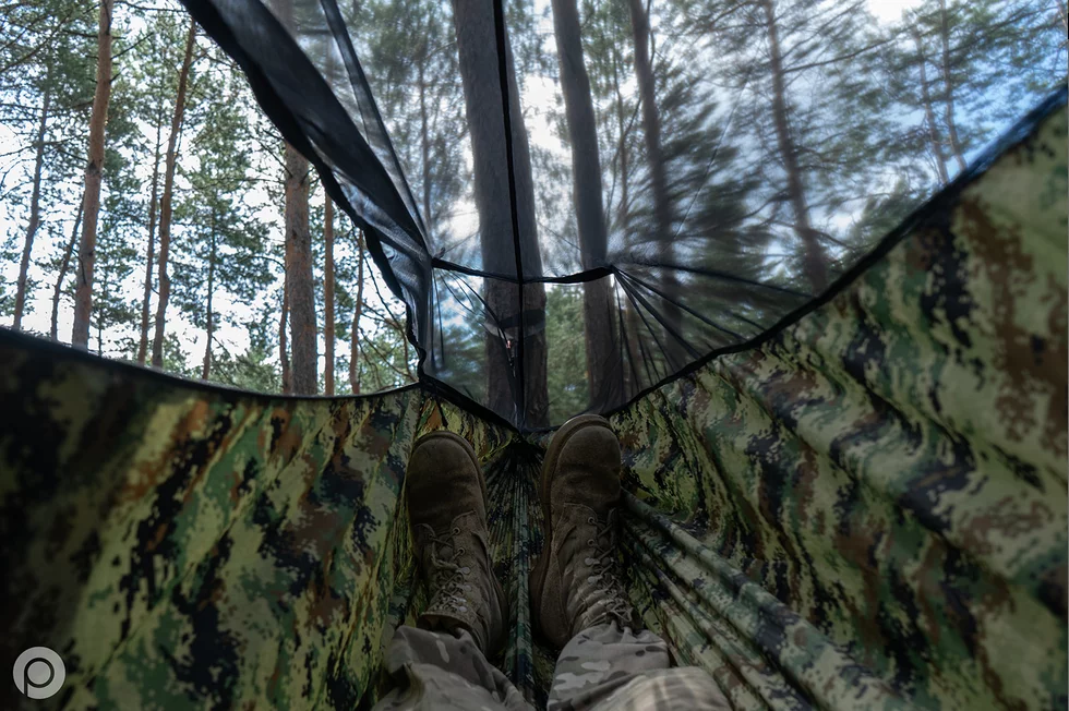 TigerWood Ważka V2 LONG CAMO hammock + mosquito net, image 12 of 14