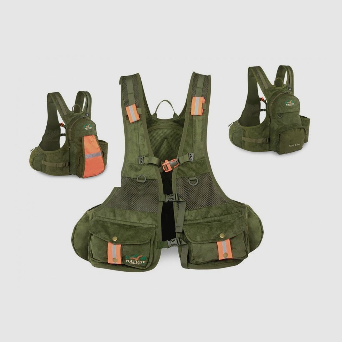 MARSUPIO Rucksack / Weste Suede Mod. Selva