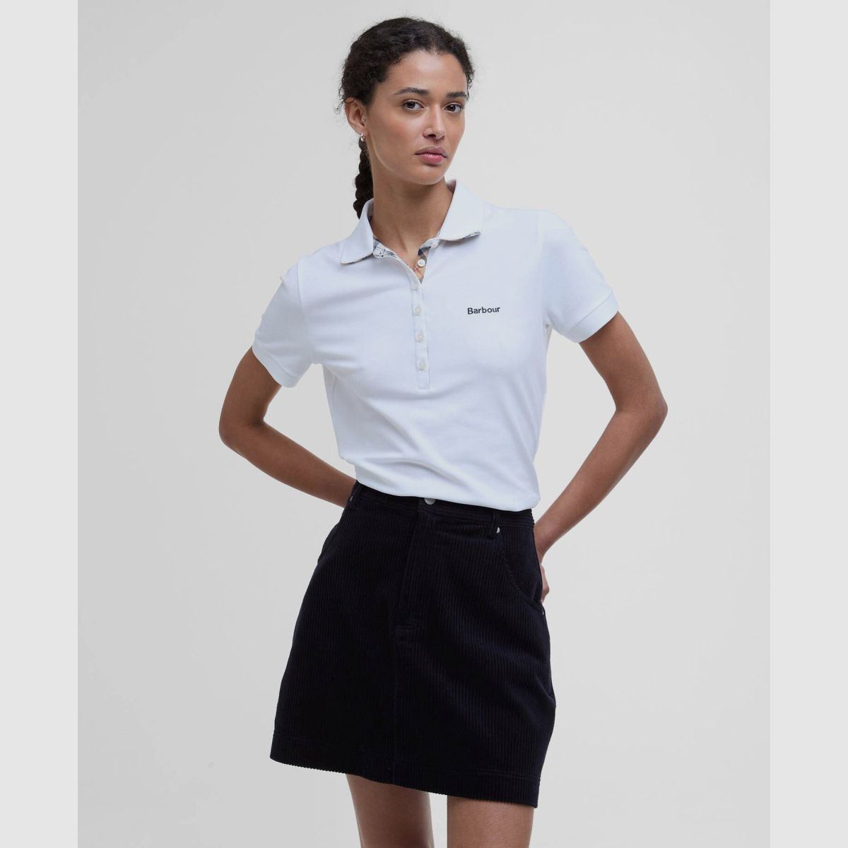 BARBOUR Poloshirt Portsdown White/ Hessian