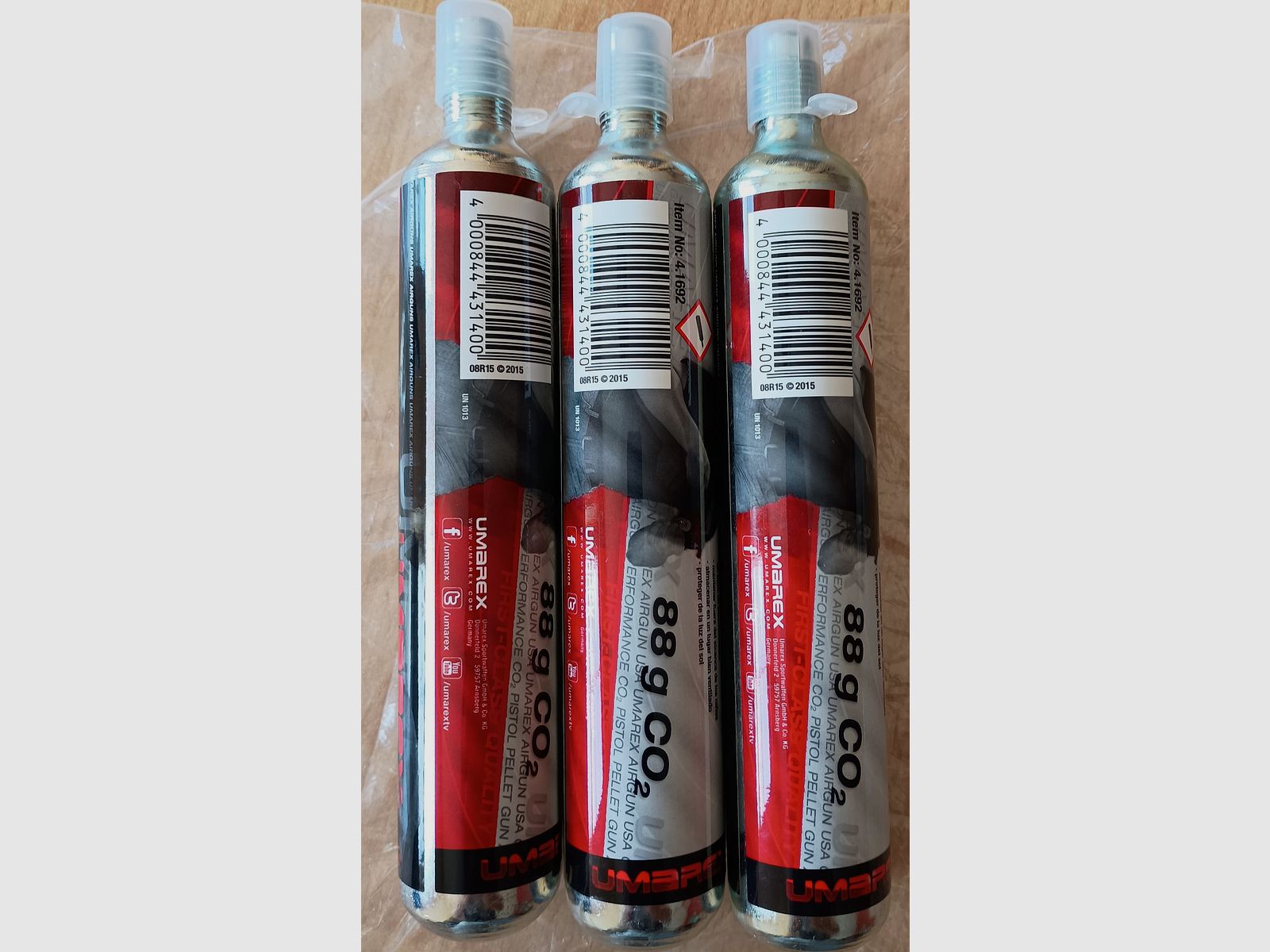 Umarex 88 Gramm Co2 Kapsel für Co2 Waffen  