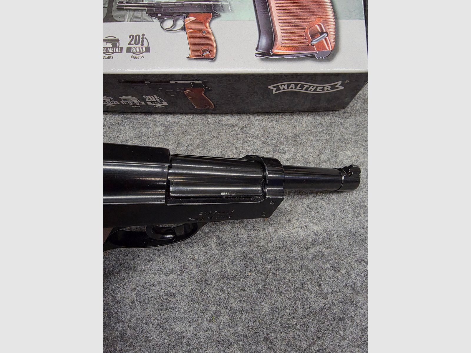  Walther P38 CO2-pistool  Kal. 4,5 mm staal BB