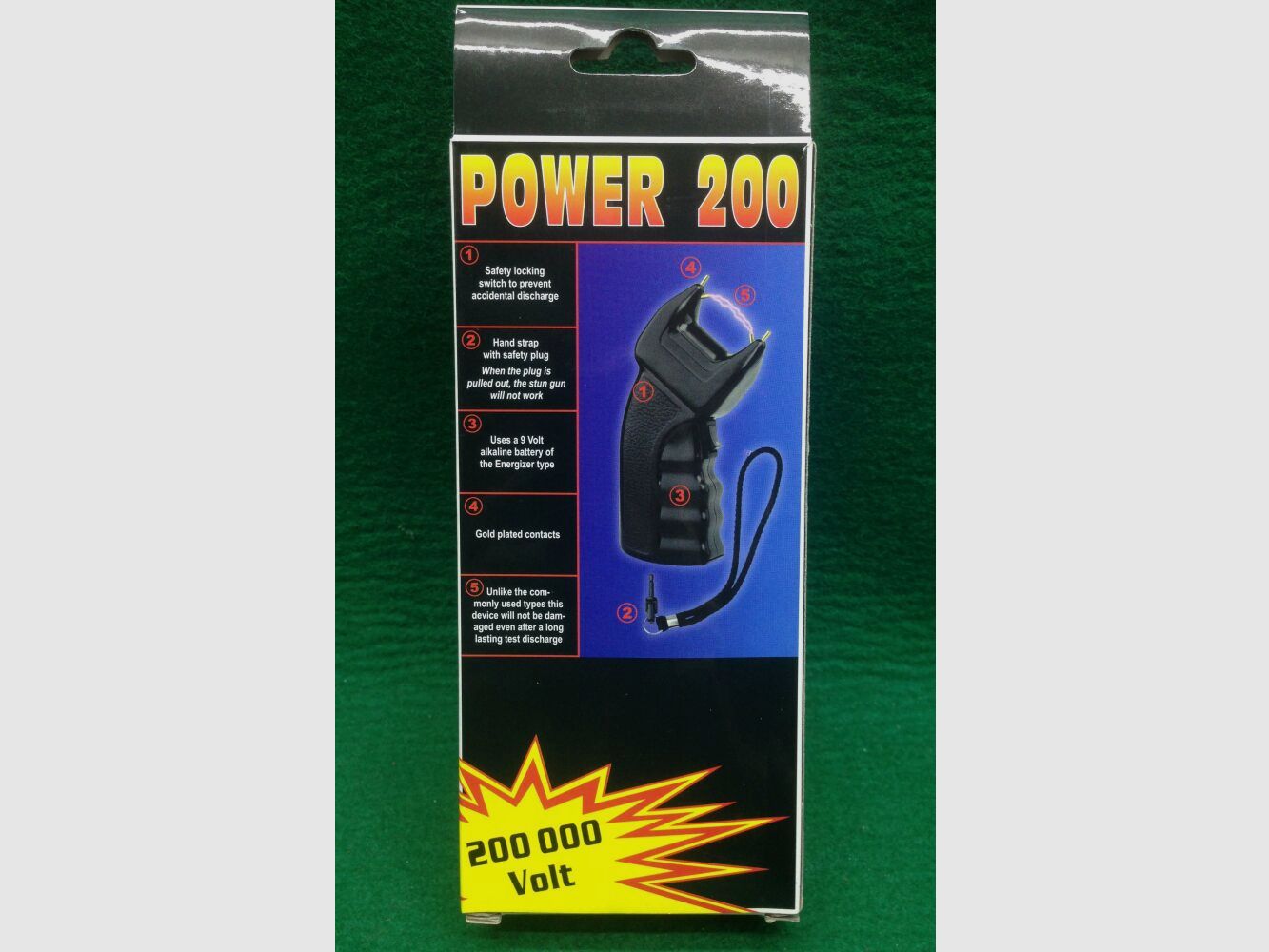 Power 200	 Elektroschocker 200 000 Volt