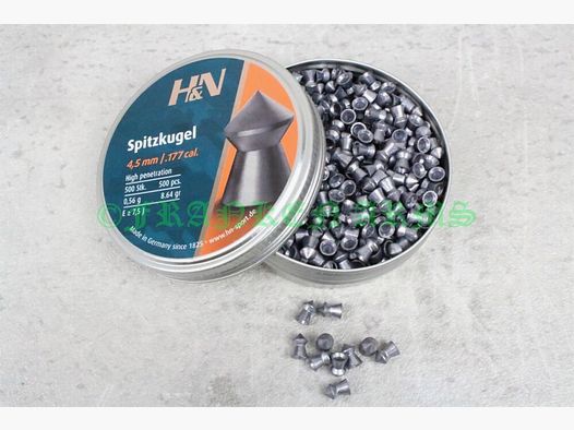 H&N balas puntiagudas 4,50mm 500 piezas