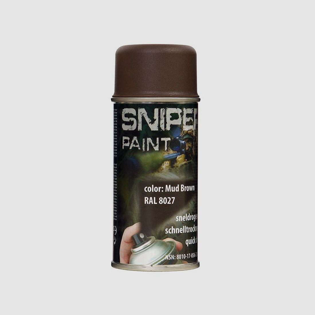 SNIPER PAINT NATO SPRÜHFARBE 150 ml  MUD BROWN RAL8027