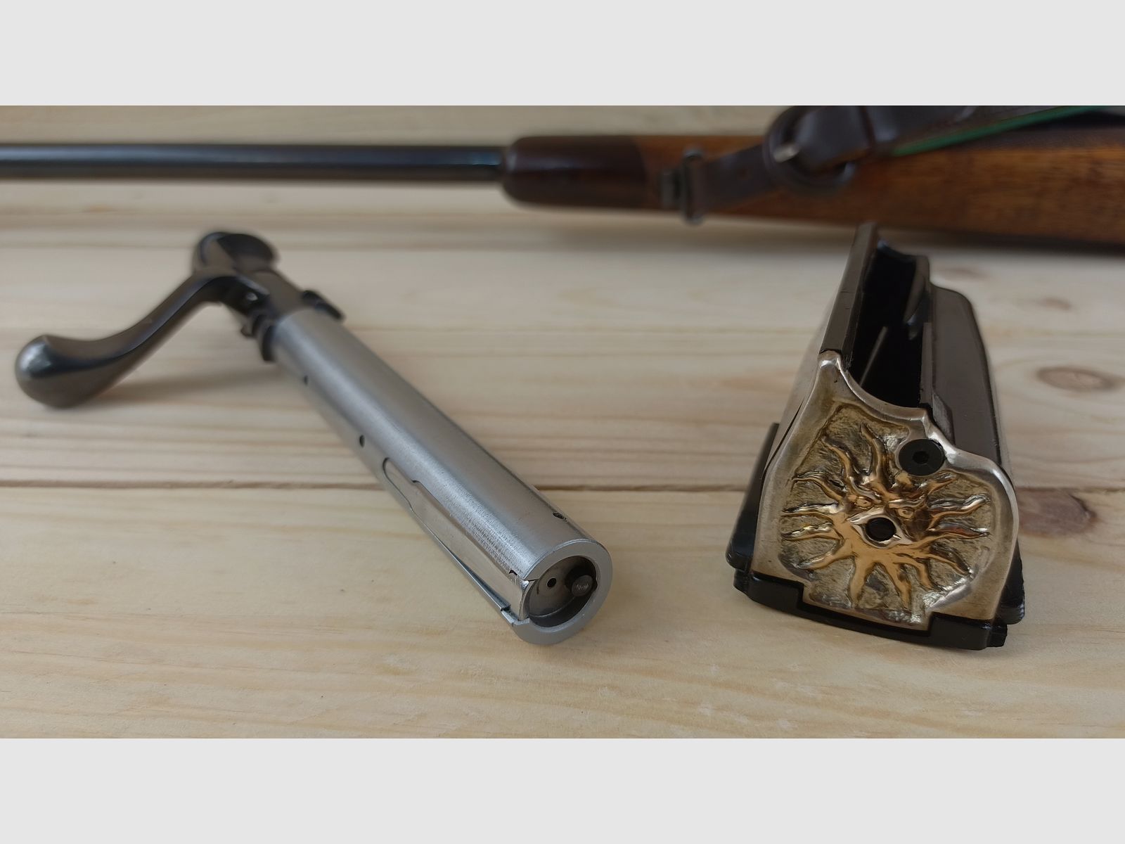 Steyr Mannlicher M, caliber 7.5x55 *with gold & Swarovski optics*