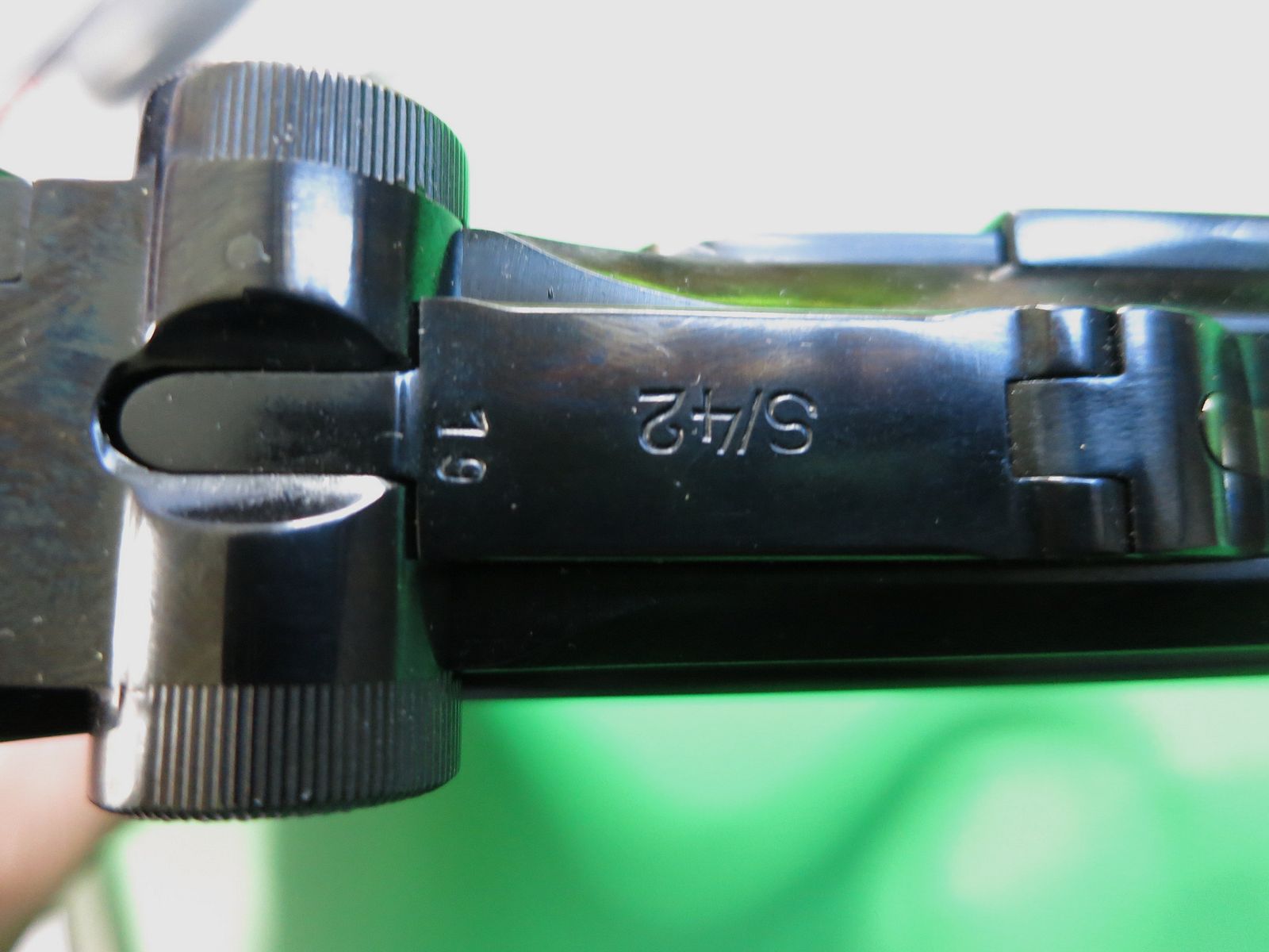 Mauser Oberndorf S/42 1937, Pistole 08 P08, 9 mm Luger, nummerngleich + perfekt!     #75