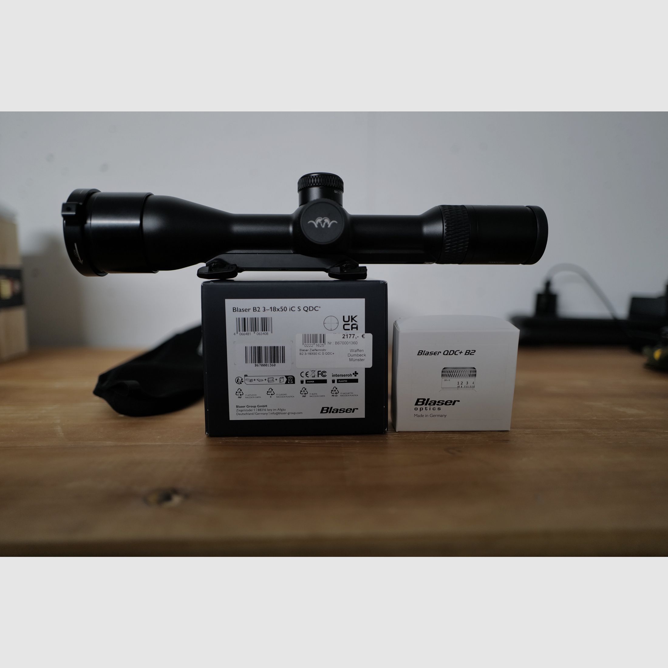 Blaser B2 3–18x50 iC QDC+ | Zeiss-Schiene | OVP | Rechnung