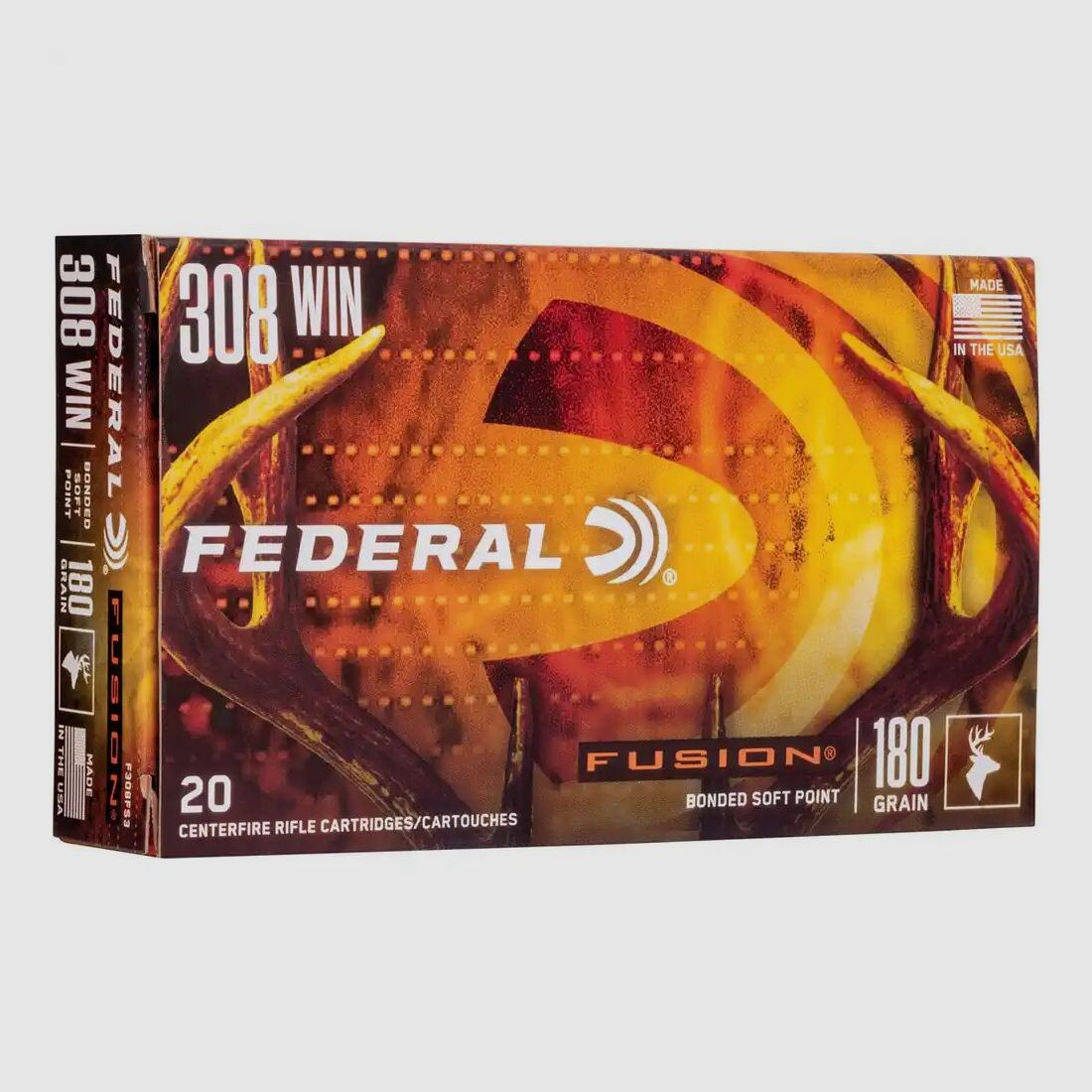 Federal	 .308 Win 180grs Fusion