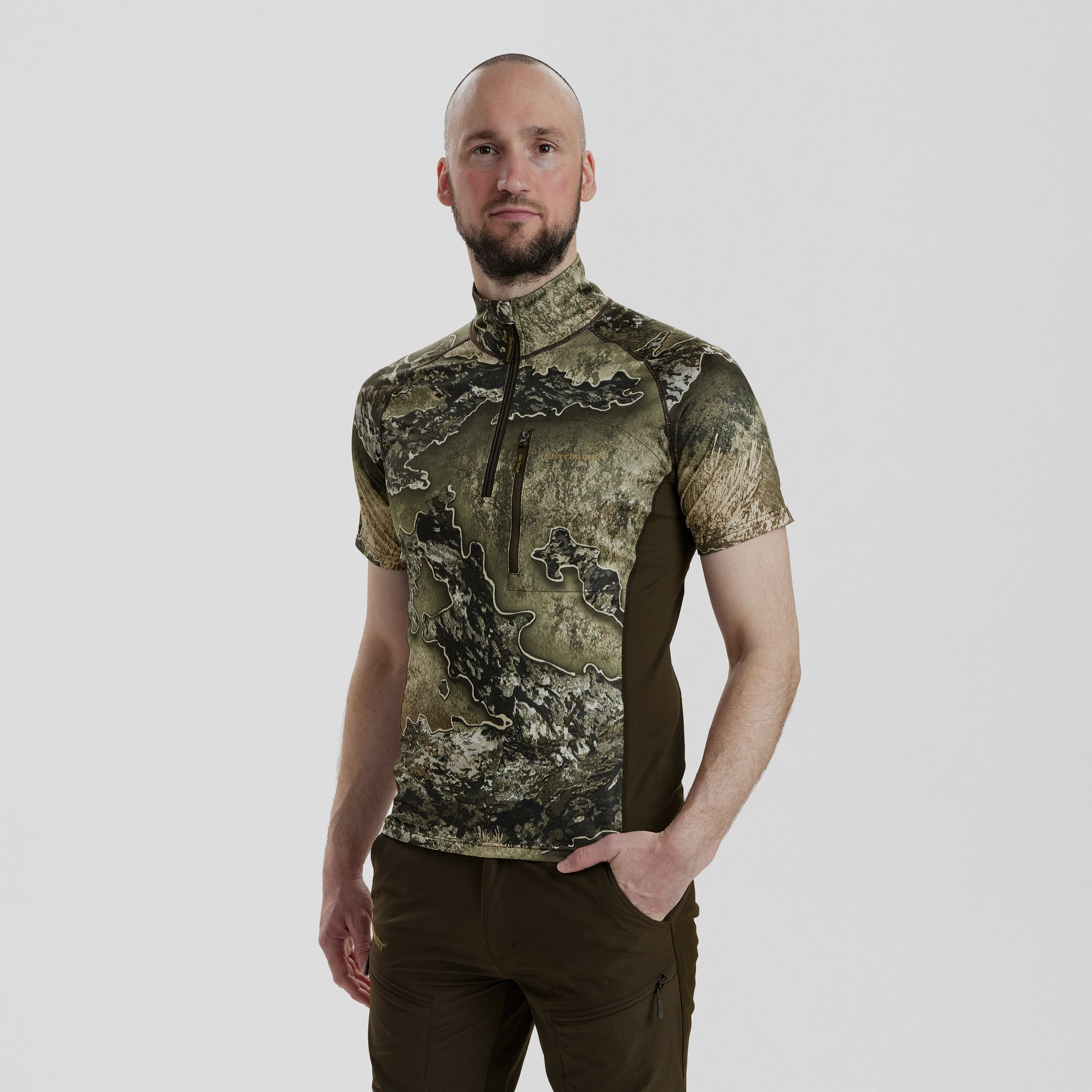 T-shirt isolé Excape avec col zippé - REALTREE EXCAPE™ - Taille : S