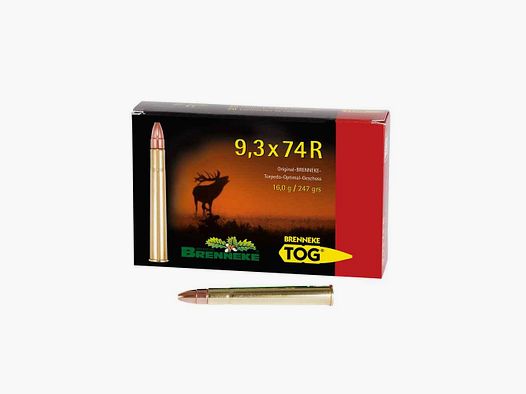 9,3x74 R TOG 16,0g/247grs. Brenneke