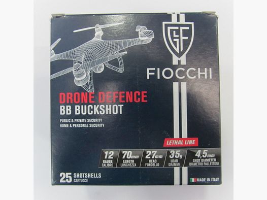FIOCCHI CARTUCHOS C12 DRONE DEFENC
