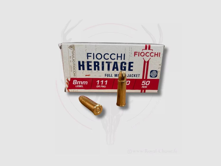 50 Patronen Kal. 8mm Lebel 111 gr FMJ FIOCCHI, Bild 2 von 3