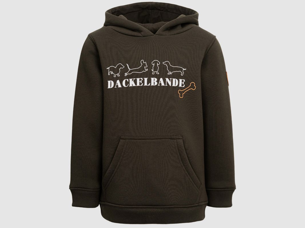Hubertus Hoodie Dackelbande, Oliv, Bild 1 von 5
